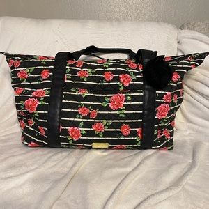 Betsey Johnson weekender bag